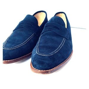 Blue Suede Loafers